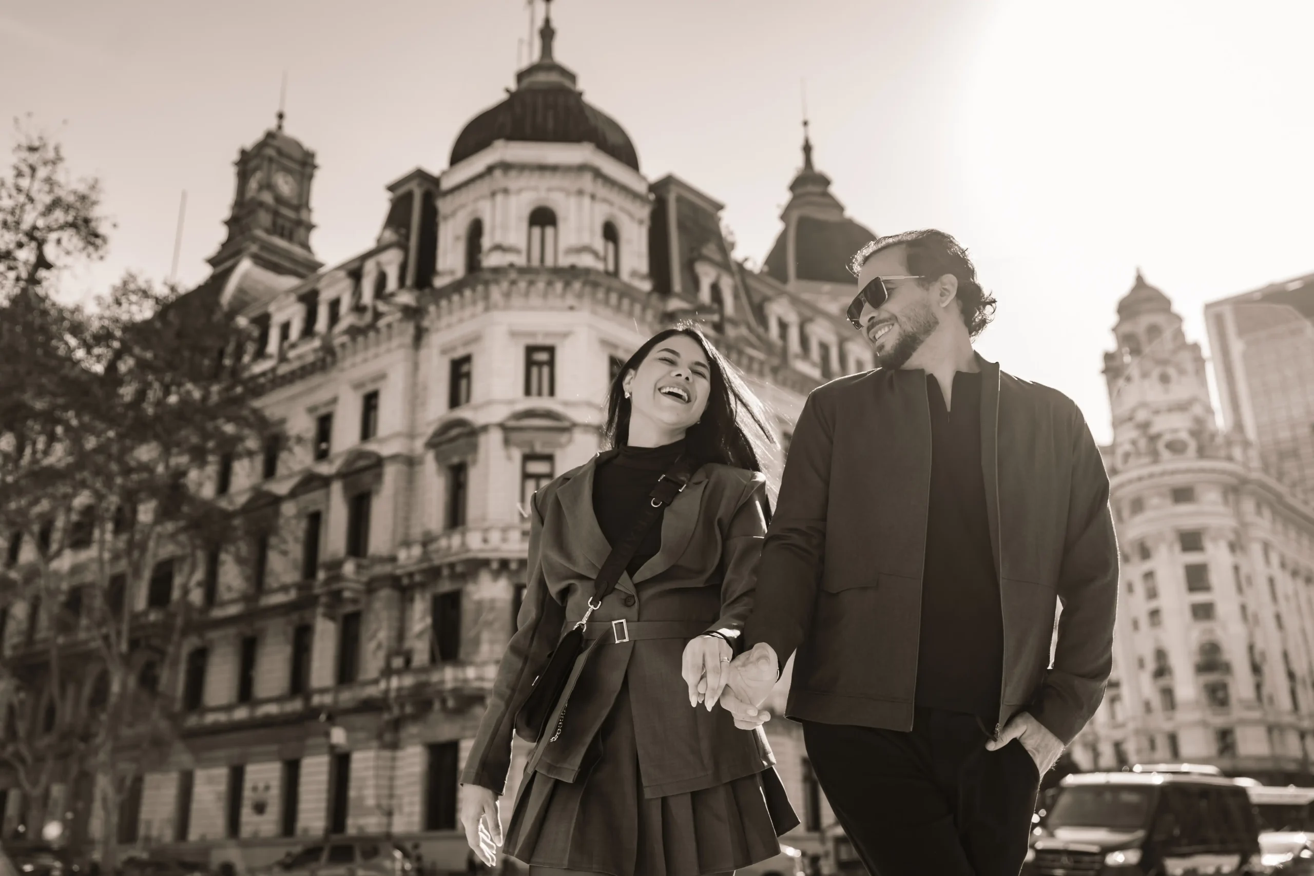 Clientes durante o City Photo Tour em Buenos Aires.